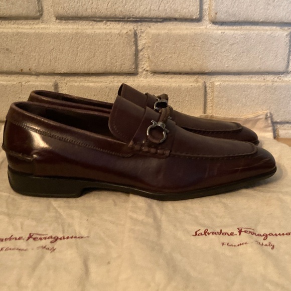 Salvatore Ferragamo Brown Leather Loafers, Men\'s main image 5